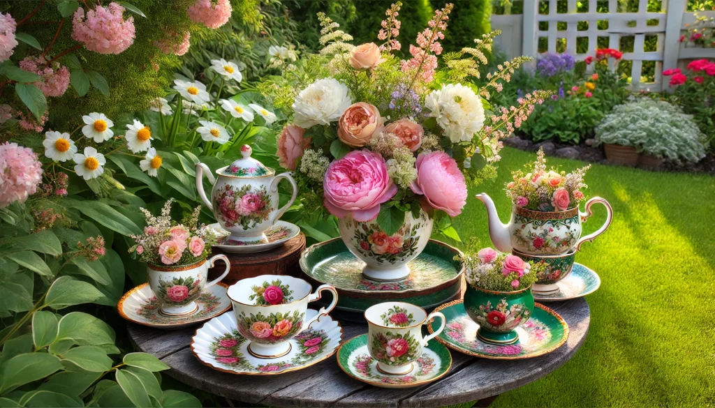02 - Vintage Outdoors Tea Cup Ideas Bring Beauty