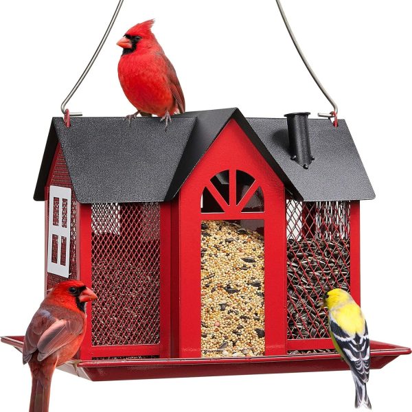 Bird House for Outside Large Capacity Bird Feeder 1