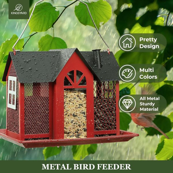 Bird House for Outside Large Capacity Bird Feeder 2