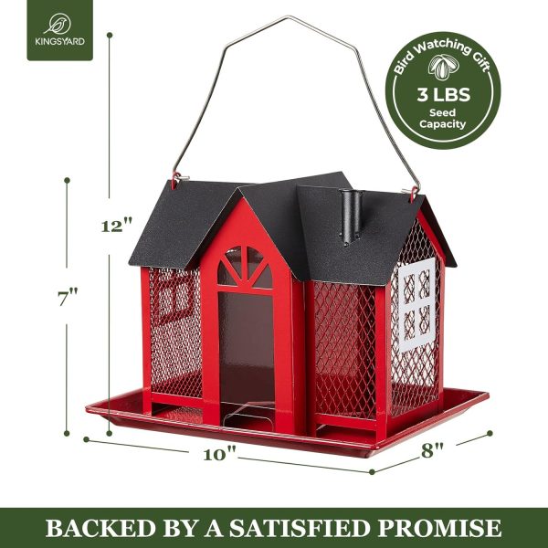 Bird House for Outside Large Capacity Bird Feeder 5