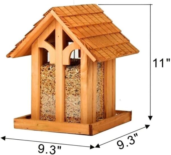 Cedar Wood Feeder Chalet Style Design 5