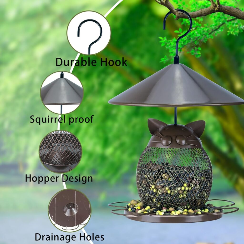 Durable Baffle Bird Feeder Squirrel Proof Design 3