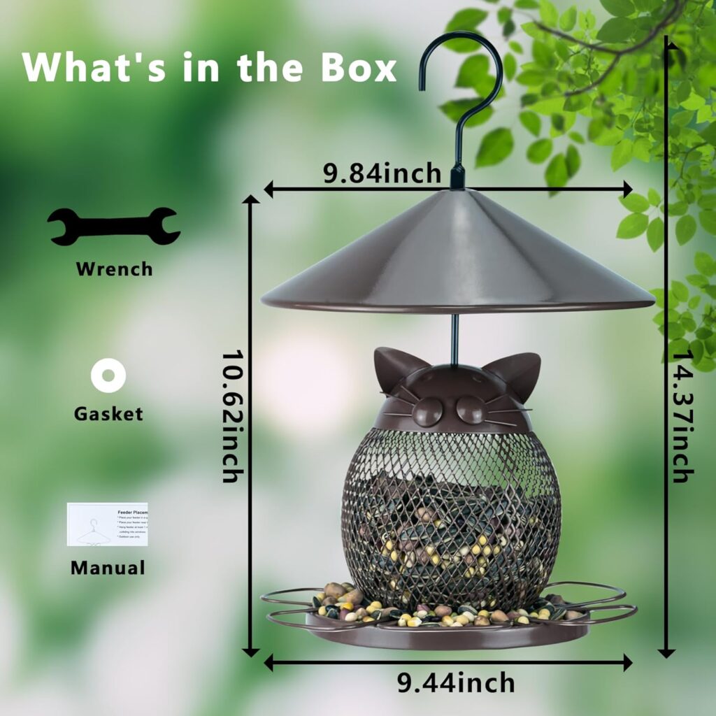 Durable Baffle Bird Feeder Squirrel Proof Design 5