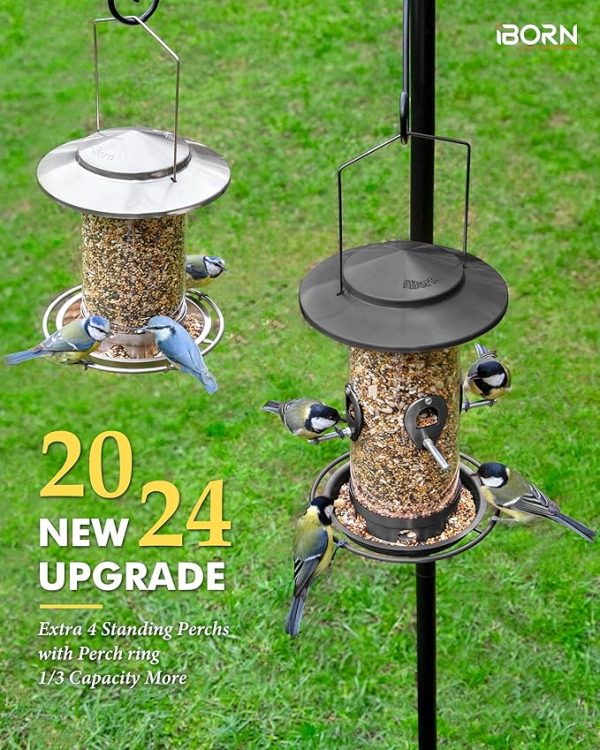 Durable Metal Bird Feeder for Outside 10Port 2