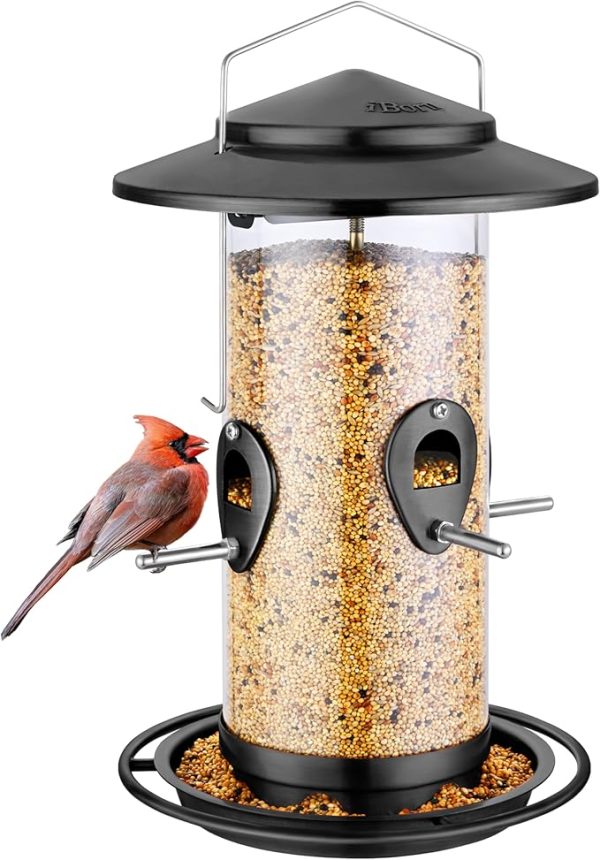 Durable Metal Bird Feeder for Outside 10Port