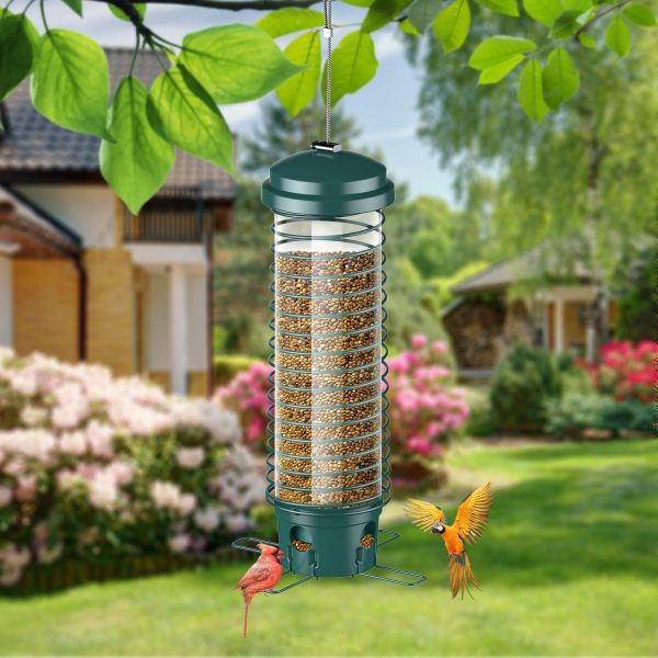 Hanging Outdoor Bird Feeder, Squirrel Proof Feeder for Bluebirds 5