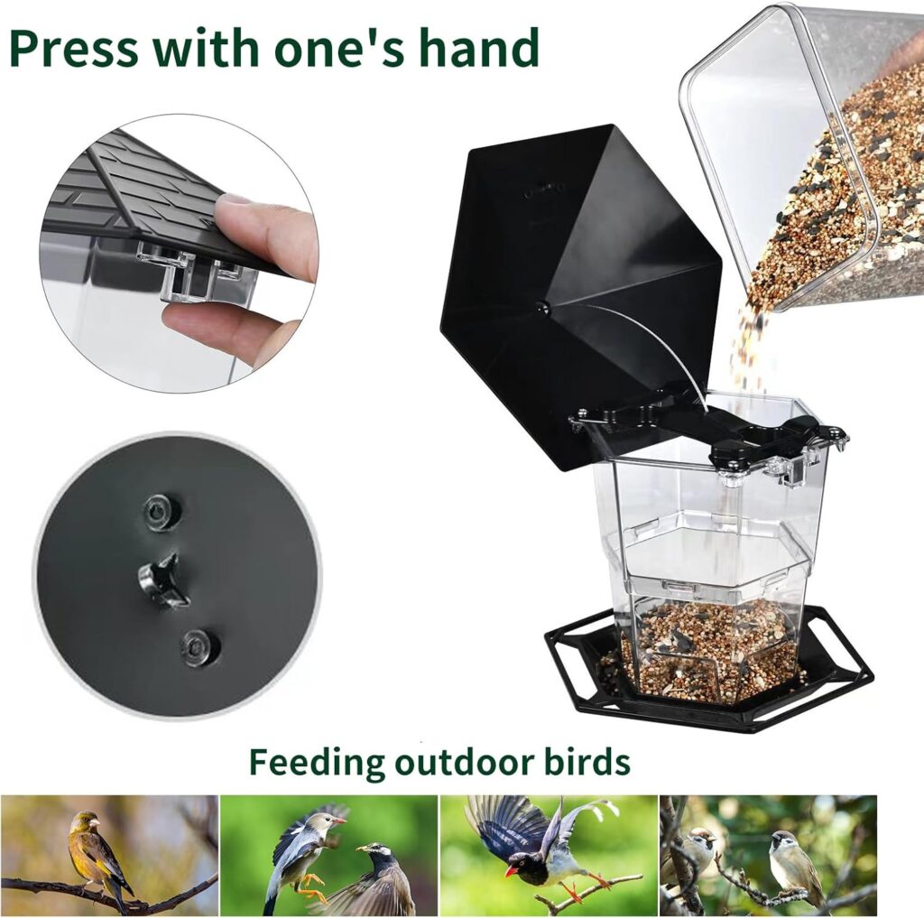 Sturdy Bird Feeder Plastic Squirrel Proof Design 2