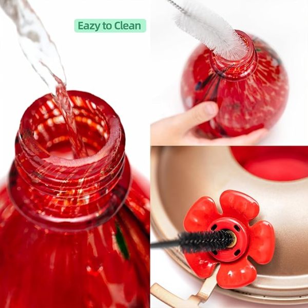 Vibrant Glass Hummingbird Feeder for Outdoor 4