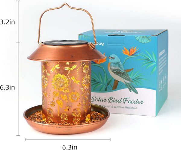 Waterproof Bird Feeder Solar Powered Design 5