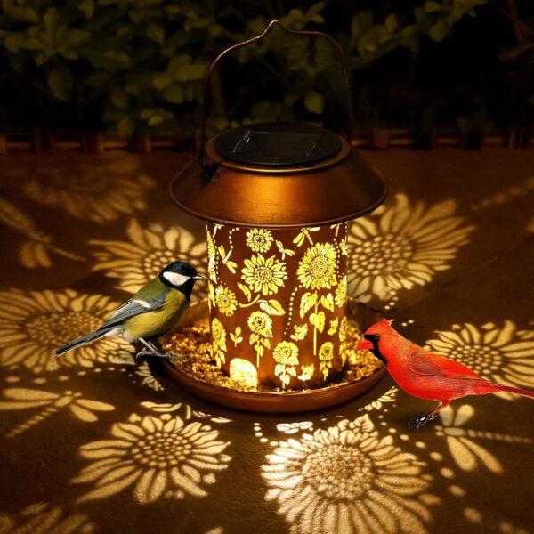 Waterproof Bird Feeder Solar Powered Design